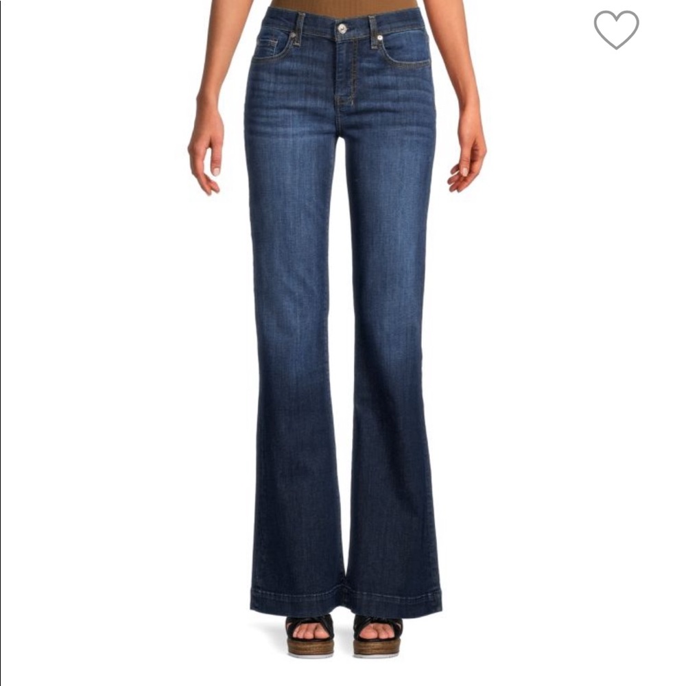 7 for all Mankind Dojo Whiskered Flare Jeans